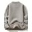 Knitted Plush Lined Sweater, Men's Casual Warm Slightly Stretch Crew Neck Pullover Sweater For Men Fall Winter