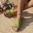 Women's Stylish Slip On Straw Sandals - Lightweight Vacation Slides with Soft Linen Sole