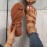 Women's Casual Toe Loop Flat Sandals - Non Slip Strappy Slides for Outdoor Beach Wear