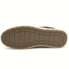 Men's Casual Moccasin Slippers, Breathable Lightweight Slip On Shoes For Outdoor Walking Driving, Autumn And Winter