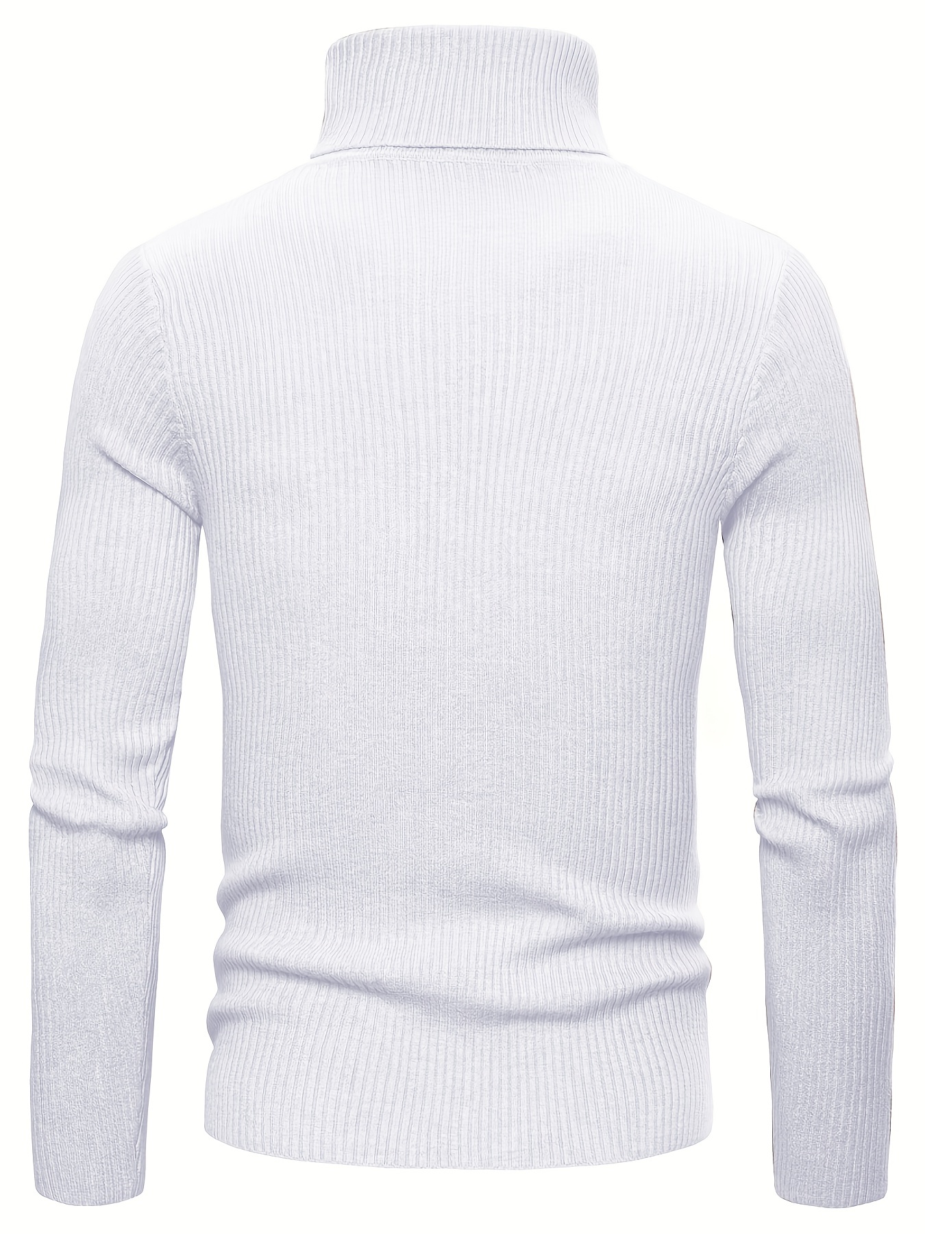 turtle neck knitted slim fit sweater mens casual warm solid high stretch pullover sweater for fall winter details 30